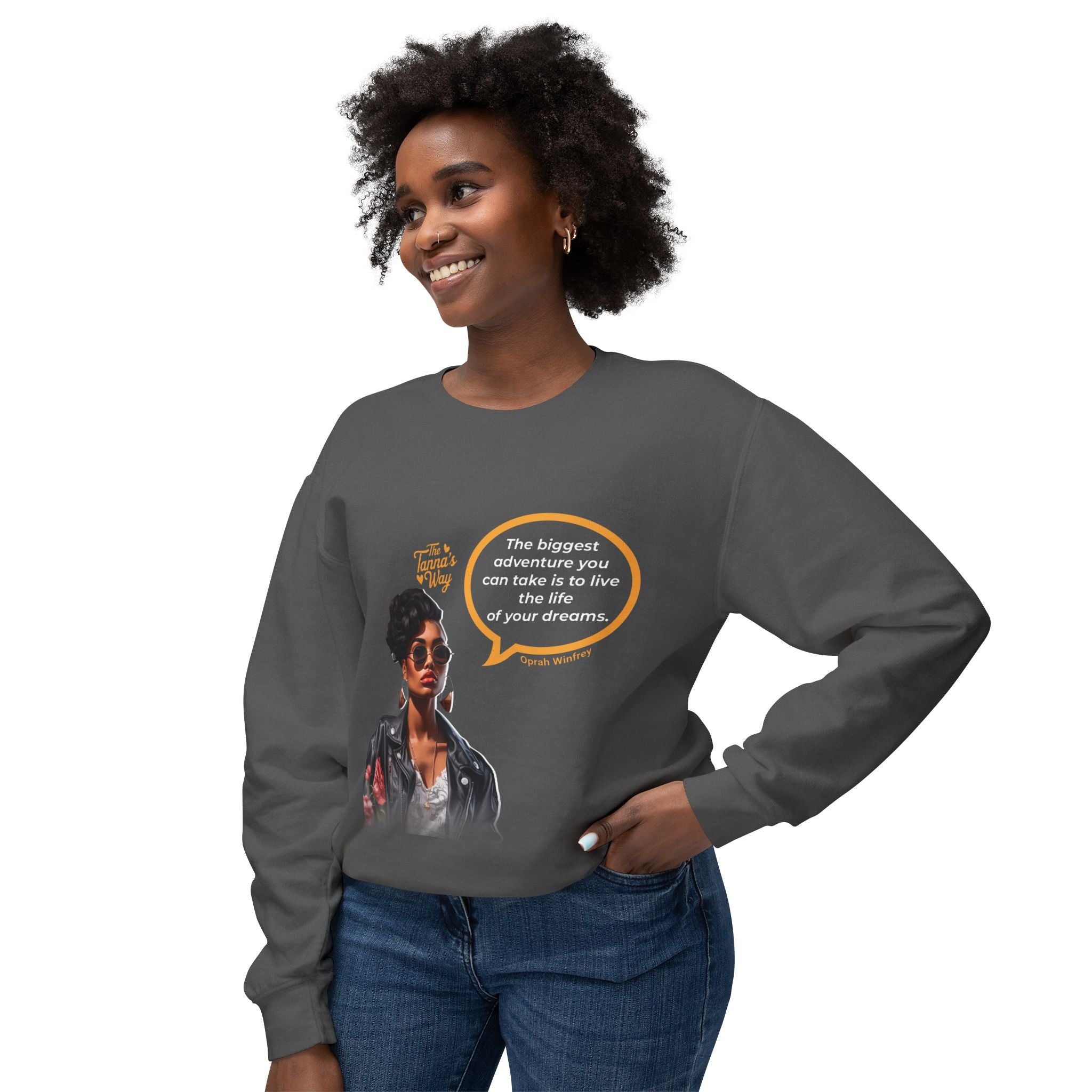 Oprah Winfrey | Unisex Lightweight Crewneck Sweatshirt